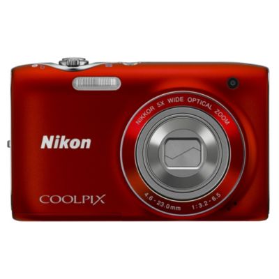 Nikon Coolpix S3100 14.1 Megapixel 5x Zoom Compact Red Digital Camera Red