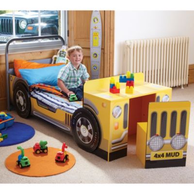 Jeep Toddler Bed with Desk