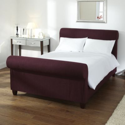 Chelsea Scroll Plum Double Bedstead