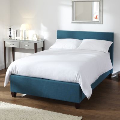 Boughton Lift Up Storage Teal Kingsize Beadstead