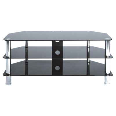 LEVV Regent Black Glass Large TV Unit