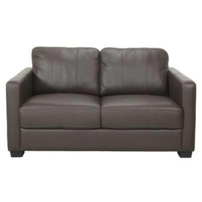 Lessina Regular Chocolate Leather Sofa
