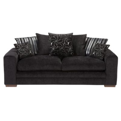 Ava Large Black Sofa