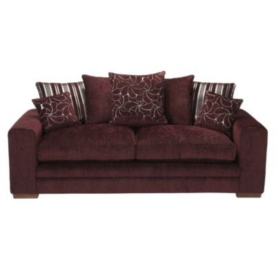 Ava Large Aubergine Sofa