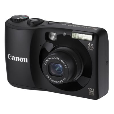 Canon Powershot A1200 12 Megapixel 4x Zoom Compact Black Digital Camera