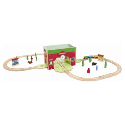 Grow & Play Wooden Station Master's Train Set