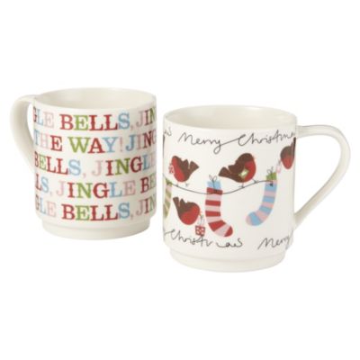 Tu Jingle Bells 2-mug Stack