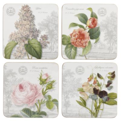 Kew Gardens Floral Coasters 4-pack