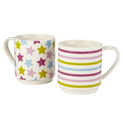 Tu Stars and Stripes 2-mug Stack