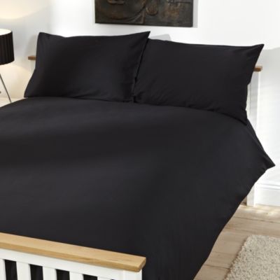 Tu Plain Black Bed Linen Set