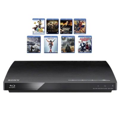 Sony BDPS185 Blu-ray Player plus 8 Blu-ray Films