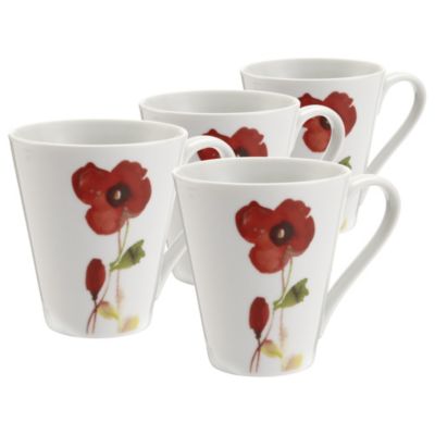 Tu Poppy Mug Set of 4