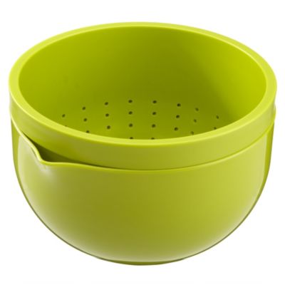 Sainsbury's Colour Lime Mixing Bowl/Colander Set