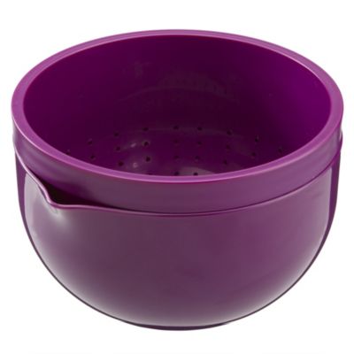 Sainsbury's Colour Plum Mixing Bowl/Colander Set