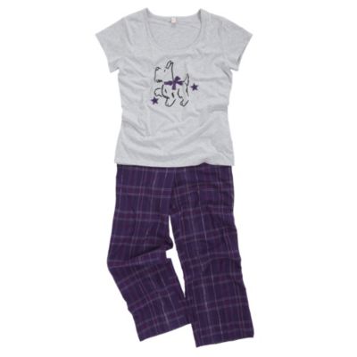 Tu Mesh Gift Bag Short-Sleeve Scotty Dog Brushed Check PJ