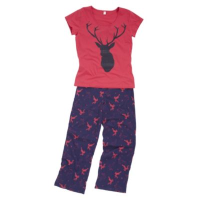 Tu Mesh Gift Bag Short-Sleeve Reindeer PJ