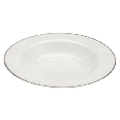 Home Collection Platinum-effect Rim Soup Plate