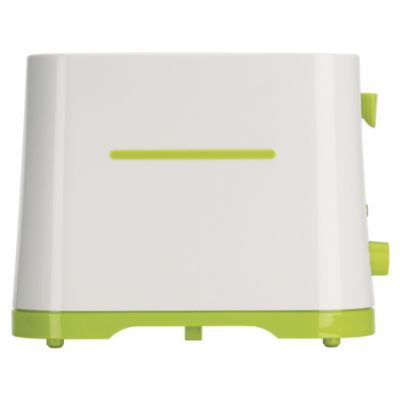 Sainsbury's Colour 2-slice White & Lime Toaster