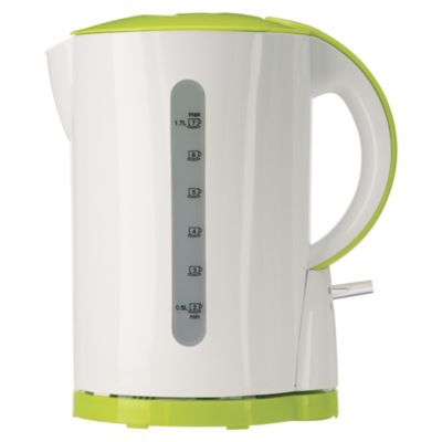 Sainsbury's Colour 1.7L White & Lime Kettle
