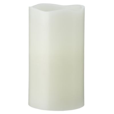 Tu Large Cream LED Pillar Candle