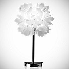 Tu Lulu White Floral Table Lamp