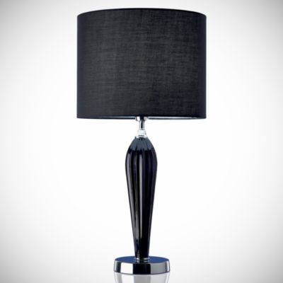 Sebastian Black Glass Table Lamp