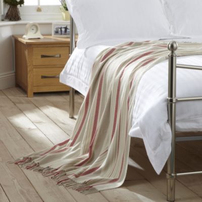 Tu Red Stripe Throw