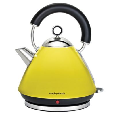 Morphy Richards Yellow Pyramid Accents Kettle