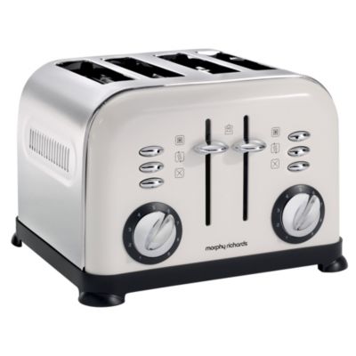 Morphy Richards White Accents 4-slice Toaster