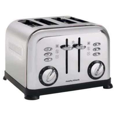 Morphy Richards Polished Stainless Steel Accents 4-slice Toaster