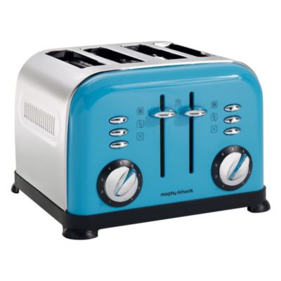 Morphy Richards Cyan Accents 4-slice Toaster