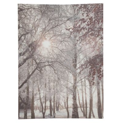Woody Trees Canvas Wall Art 77x57cm