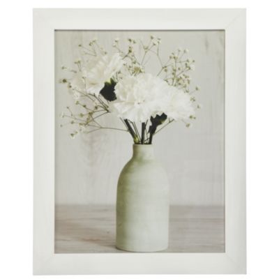Distressed Frame Flowers in Bottle Canvas Wall Art 50x40cm