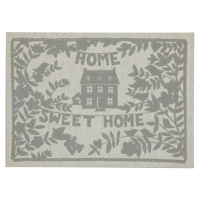 Flock Home Sweet Home Canvas Wall Art 25x35cm