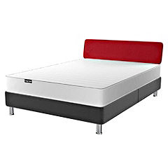 Layezee Red and Black Classic Divan Bed