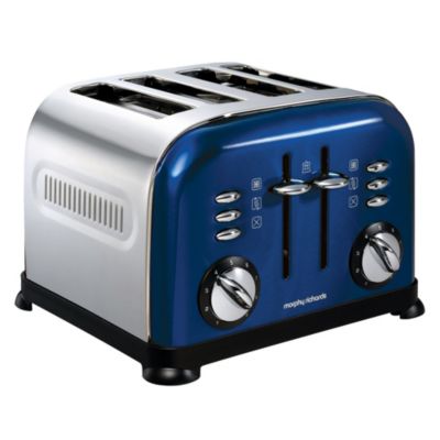Morphy Richards Dark Blue Accents 4-slice Toaster