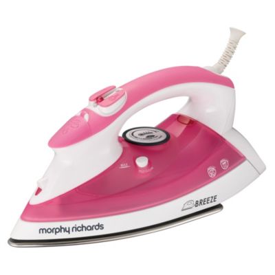Morphy Richards 40420 Steam Breeze Stainless Steel and Pink Iron