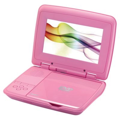 Red Portable DVD Player Pink