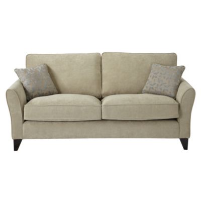 Cambourne Large Linen Sofa with Duck Egg Scatter Cushions