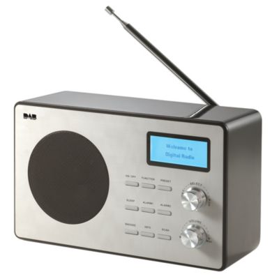 Red E80076 Black DAB Radio