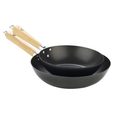 Kitchen Essentials 2-piece Wok Set