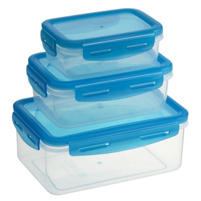 Sainsbury's Klip Lock Teal 3-piece Set
