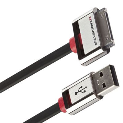 Monster iCable Dock Connect to Connect, Charge and Sync with USB to Dock Connector Cable Multilingual