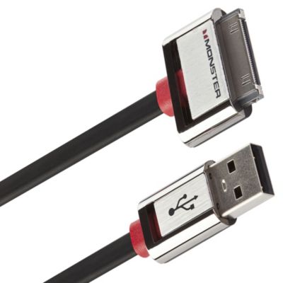 Monster iCable Dock Connect to Connect, Charge and Sync with USB to Dock Connector Cable for iPad