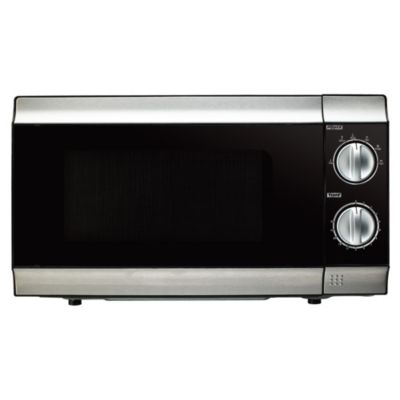 Sainsbury's Black Stainless Steel Microwave Oven