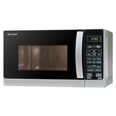 Sharp R662SLM 20L Silver Microwave with Grill