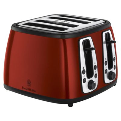 Russell Hobbs 19160 Metallic Red Heritage 4-slice Toaster