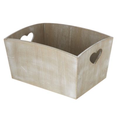 Tu Washed Wood Basket