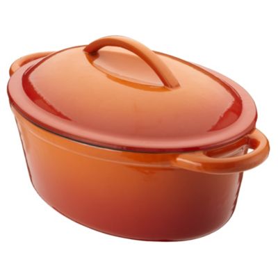 Cook's Collection Oval Cast Iron Casserole