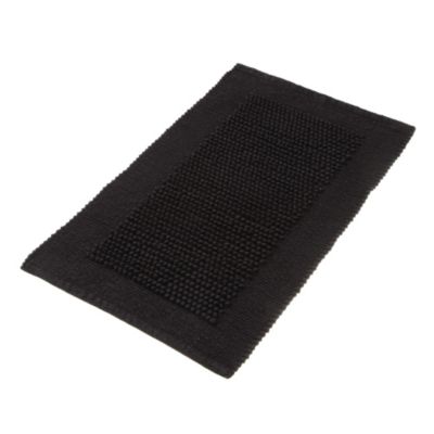 Sainsbury's Black Chenille Bobble Bath Mat